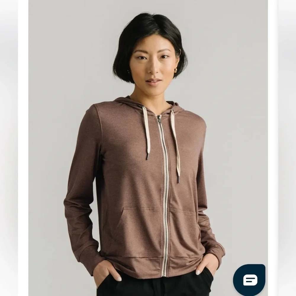 ZYIA Brown Downtime Zip Jacket RC - Picture 2 of 5